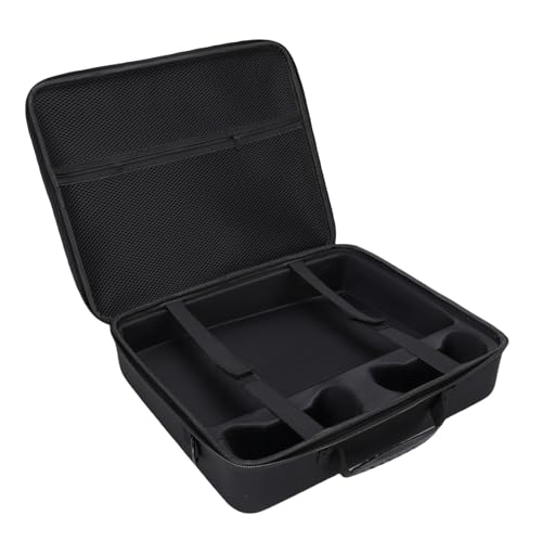 YUEHISY Hartschalen -Tragetasche für PS Slim, Spielekonsole -Reisekoffer mit Großer Kapazität, Einstellbarer Schultergurt, Schockdes Schutzbeutel für Zubehör (Black) von YUEHISY
