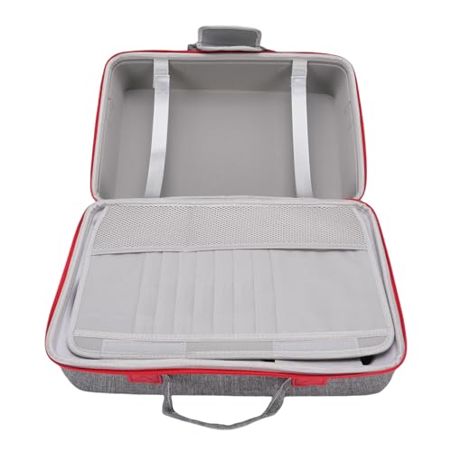 YUEHISY Konsole -Hard -Shell -Tragetasche, Tragbares Reisefall für PS, mit Gummibanddesign, Großer Kapazität, Schutzbeutel für Vertikale Basis -USB -Kabel für Headset -Basis (Grey) von YUEHISY