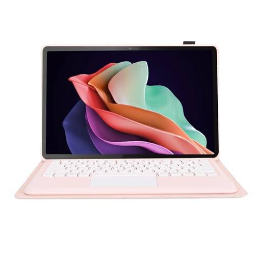 YUEHISY Magnetisch Abnehmbarer Tastaturgehäuse für Tab P12 12,7 "2023, 100 Stunden mit Magnetstiftschlitz für TB370FU/TB371FC (PINK) von YUEHISY