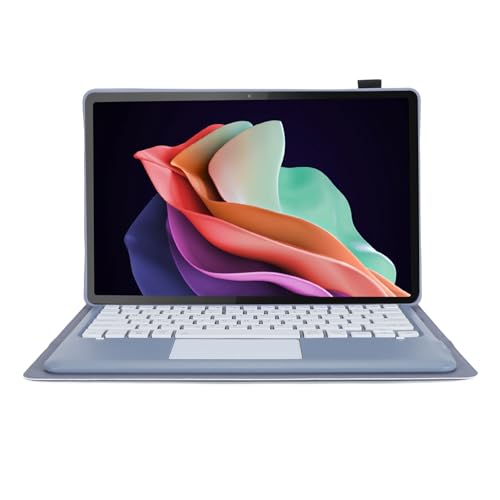 YUEHISY Magnetisch Abnehmbarer Tastaturgehäuse für Tab P12 12,7 "2023, 100 Stunden mit Magnetstiftschlitz für TB370FU/TB371FC (Purple) von YUEHISY