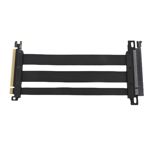 YUEHISY PCIe 4.0 X16 Riser -Kabel, PCIe 4.0 Extender -Kartenverlängerungsport, 128 Gbit/S, für Verschiedene Anwendungen, Plug -and -Play -Installation, 180 Grad (10 cm) von YUEHISY
