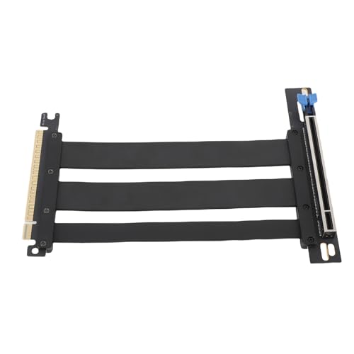 YUEHISY PCIe 5.0 Riser -Kabel, 128 Gbit/S PCIe 5.0 X16 GPU -Verlängerungskabel, 90 Grad Rechtswinkel, Extender -Kartenverlängerungsanschluss für RTX4090 (15 cm) von YUEHISY
