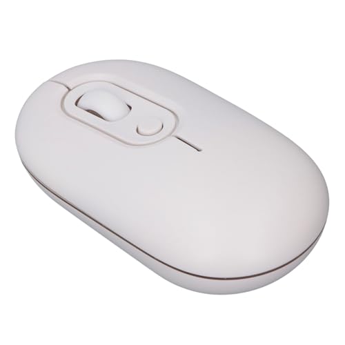 YUEHISY Wireless Maus mit USB -Empfänger, Leuchtende Stille Computermaus, 800 1200 1600 DPI 3 Einstellbare DPI -Werte, Tragbares Design für den Laptop -PC (White) von YUEHISY