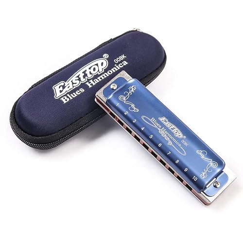 10Holes Blues Harmonica 008K Paddy D Diatonische Blues Mundharmonika mit Etui, professionelle Mundharmonika, 20 Töne für Anfänger, Studenten, Erwachsene und professionelle Spieler (Paddy Taste of D) 10Holes Blues Harmonica 008K Paddy D Diatonische Blues Mundharmonika mit Etui, professionelle Mundharmonika, 20 Töne für Anfänger, Studenten, Erwachsene und professionelle Spieler (Paddy Taste of D) von YUEKO