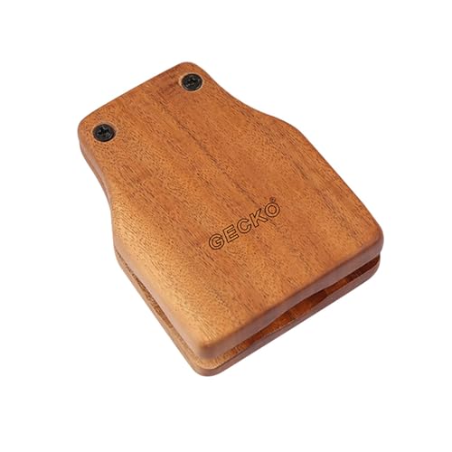 YUEKO Cajon Box Drum Companions Set inkl. Kastagnetten Jingle Bells Fuß Tamburin Percussion Instruments (Castanet (GK01-L)) von YUEKO