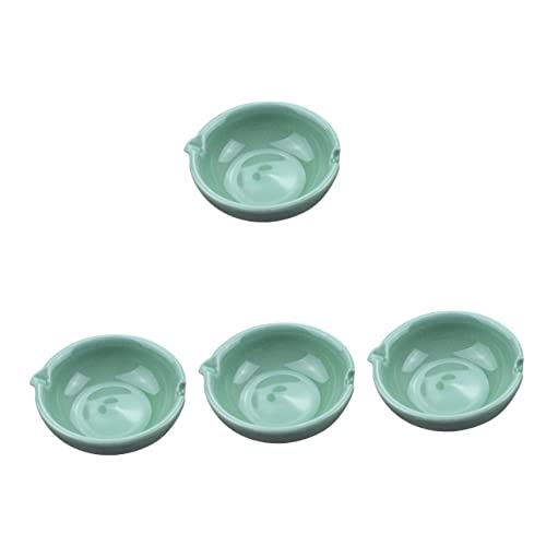YUEKOPOU Keramik-Tintenstein mit, Chinesische Kalligraphie Ceramic Inkstone for Calligraphy - Chinese Duan Ink Plate, Ink Mixing Tray, Japandi Decor,(As Shownx4pcs) von YUEKOPOU