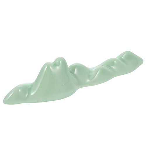 YUEKOPOU Keramik-Tintenstein mit, Chinesische Kalligraphie Mountain-Shaped Chinese Brush Rack - Elegant Calligraphy Brush Holder for Artists and Beginners von YUEKOPOU