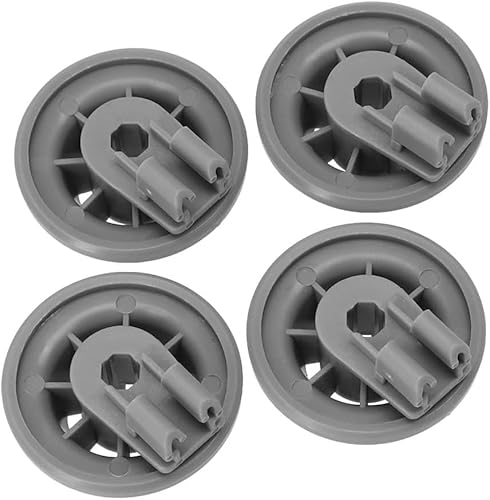YUETTYY 4/8 Stück Geschirrspüler-Rollen, untere Zahnstangen-Räder, Ersatzteile 611475 165314 00611475 für Bosch für Siemens für Neff für Beko Geschirrspüler-Zubehör (4 Stück) von YUETTYY