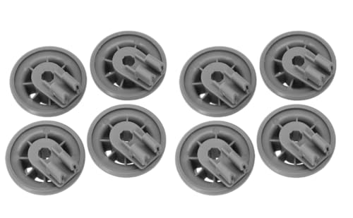 YUETTYY 4/8 Stück Geschirrspüler-Rollen, untere Zahnstangen-Räder, Ersatzteile 611475 165314 00611475 für Bosch für Siemens für Neff für Beko Geschirrspüler-Zubehör (8 Stück) von YUETTYY