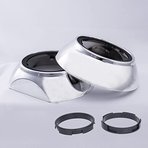 YUFANYA 7,6 cm (3 Zoll) Projektorhauben, universelle Silbermaske für 6,3 cm oder 7,6 cm (2,5 Zoll) Projektorlinse von YUFANYA