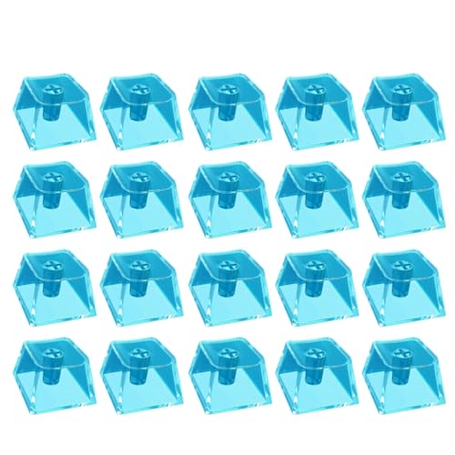 20 transparente PC-Rohlinge Tastenkappen-Set, Originalhöhe, Kristall, durchscheinende Tastenkappen für mechanische Tastaturen von YUGSHNKFC