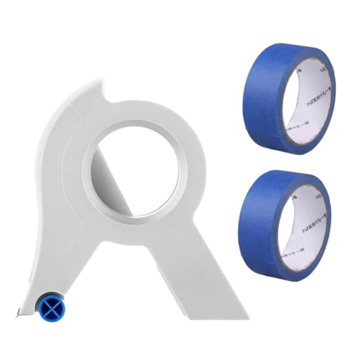 22 Meter langes Abdeckband und Malerband-Applikator-Set, ergonomischer Griff, Abdeckbandabroller, Abdeckfolien-Werkzeug von YUGSHNKFC