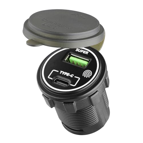 66 W Doppel-Port-Kfz-Ladeadapter mit PD30W Typ C + USB 36W Feature Touch-Schalter und LED-Licht für die meisten Fahrzeuge von YUGSHNKFC