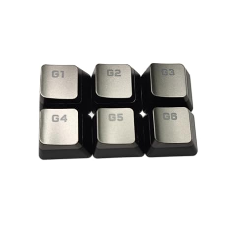6Key G1G2G3G4G5G6 Makro-Tastenkappen für CorsairK95 K100 Tastatur, ideal für Gamer von YUGSHNKFC