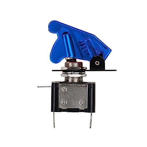 Blue LED Kippschalter Rennspst Ein/Aus 12 V Für Auto LKW LKW Leuchtstoffschalter Flugzeugsicherheitsabdeckung von YUGSHNKFC