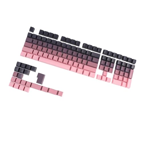 Ergonomische Tastenkappen in farbechter Farbe, 133-teiliges Tastenkappen-Set, OEM-Höhe für mechanische Tastatur-Enthusiasten von YUGSHNKFC