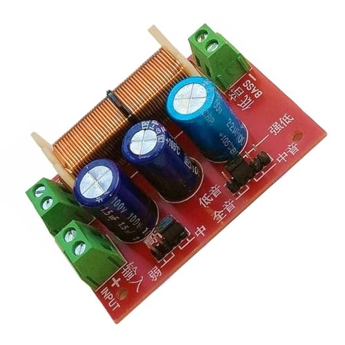Frequenzteiler, verstellbar, 400 W, 2-Wege-Höhen-/Bass-Splitter, Frequenzweichen für Höhen und Bässe Frequenzteiler, verstellbar, 400 W, 2-Wege-Höhen-/Bass-Splitter, Frequenzweichen für Höhen und Bässe von YUGSHNKFC
