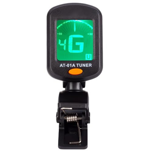 Gitarren-Stimmgerät zum Anklippen, 360 Grad drehbar, digital, elektronisch, für Akustikgitarre, Bass, Violine, Ukulele, einfach zu bedienen Gitarren-Stimmgerät zum Anklippen, 360 Grad drehbar, digital, elektronisch, für Akustikgitarre, Bass, Violine, Ukulele, einfach zu bedienen von YUGSHNKFC