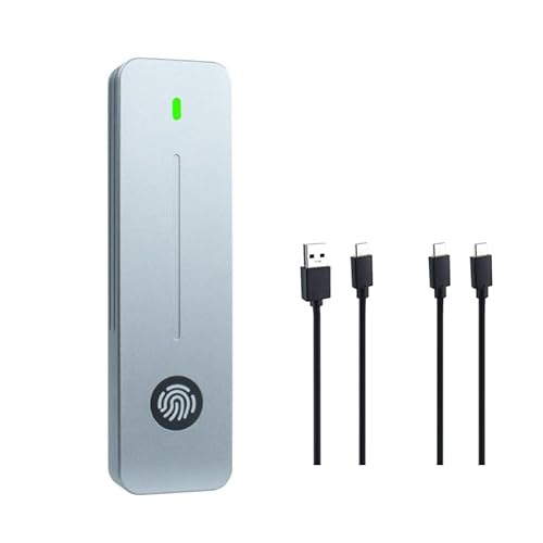 YUGSHNKFC NVME SSD Gehäusegehäuseunterstützung Fingerabdruckverschlüsselung Schnelle Übertragungsgeschwindigkeit 10 Gbit/s Einfache Installationen von YUGSHNKFC