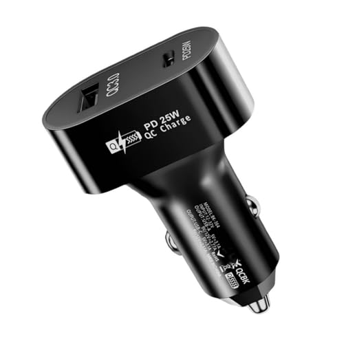 Schnelllade-Autoadapter mit 1 x USB C und 1 x USB-A-Doppelanschluss, 50 W Gesamtleistung für effizientes Aufladen von Geräten Schnelllade-Autoadapter mit 1 x USB C und 1 x USB-A-Doppelanschluss, 50 W Gesamtleistung für effizientes Aufladen von Geräten von YUGSHNKFC