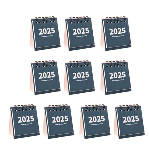 Set mit 10 Minimalisten Tischkalender 2025, reichlich Platz zum Schreiben, Tischkalender für Zeitpläne und Pläne, Bürogebrauch von YUGSHNKFC
