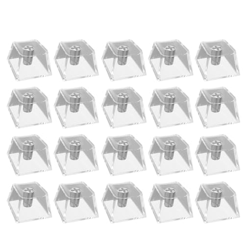 Transparente mechanische Tastaturen, PC, Rohlinge, Hintergrundbeleuchtung, Originalhöhe für Schalter, 20 Stück von YUGSHNKFC