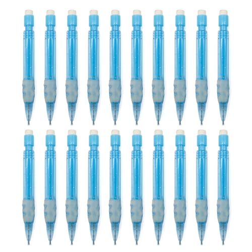 YUGSHNKFC 20 Stück kleine, kurze Druckbleistifte mit kleinem Radiergummi, 0,7 mm, Zeichnen, automatischer Bleistift zum Schreiben, Zeichnen, Skizzieren von YUGSHNKFC