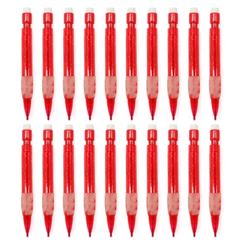 YUGSHNKFC 20 Stück kleine, kurze Druckbleistifte mit kleinem Radiergummi, 0,7 mm, Zeichnen, automatischer Bleistift zum Schreiben, Zeichnen, Skizzieren von YUGSHNKFC