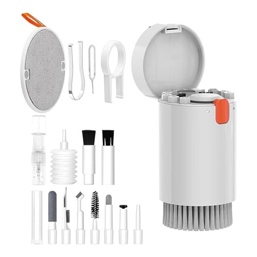 YUGSHNKFC 21-in-1 Computertastatur-Reiniger-Bürsten-Set, Kopfhörer-Reinigungsstift für Headsets, Pad, Telefon, Reinigungswerkzeug, Tastenkappe von YUGSHNKFC