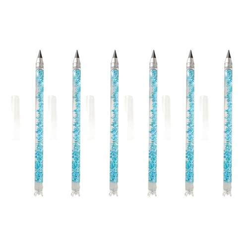 YUGSHNKFC 6 x Treibsand-Bleistifte, radierbar, wiederverwendbar, ewiger Stift zum Skizzieren, Kunst, Zeichnen, Schreiben, Strumpffüller von YUGSHNKFC