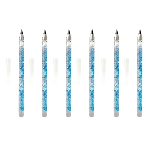 YUGSHNKFC 6 x Treibsand-Bleistifte, radierbar, wiederverwendbar, ewiger Stift zum Skizzieren, Kunst, Zeichnen, Schreiben, Strumpffüller von YUGSHNKFC