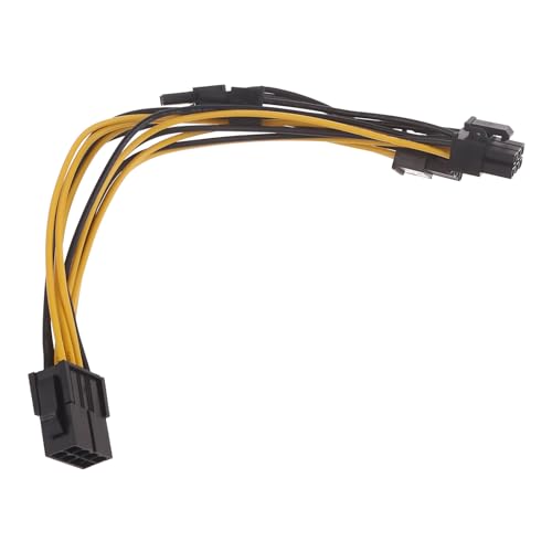 YUGSHNKFC 8Pin Weibchen Bis 2 X 8 Pin (6 + 2) Männliches Kabel PCI Express 8-Pin CPU Oder GPU Power Splitter Grafikkartenkabel 20cm von YUGSHNKFC