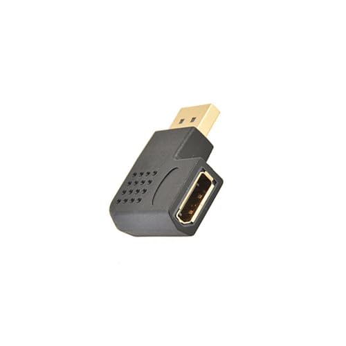 YUGSHNKFC 90-Grad-HDTV-kompatibler 1.4-Adapter, Stecker auf Buchse, rechtwinkliger Konverter 4K 1920 x 1080 für stromlinienförmige Verbindung YUGSHNKFC 90-Grad-HDTV-kompatibler 1.4-Adapter, Stecker auf Buchse, rechtwinkliger Konverter 4K 1920 x 1080 für stromlinienförmige Verbindung von YUGSHNKFC