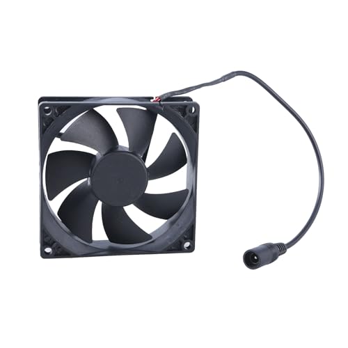 YUGSHNKFC 9025 Ruhiger Lüfter 90x90x25 Mm Hohe Luftströme 2500 U/Min DC12V 5.5x2 1 Mm Für Die Wärmeabteilung Der Elektronischen Geräte von YUGSHNKFC