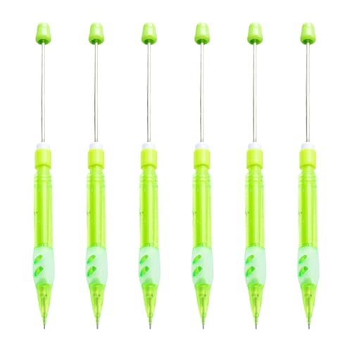 YUGSHNKFC Automatischer Bleistift für Erwachsene, Kinder, Studenten, Zeichnen, Schreiben, 0,5 mm, Perlen, mechanisch, automatisch, 6 Stück von YUGSHNKFC