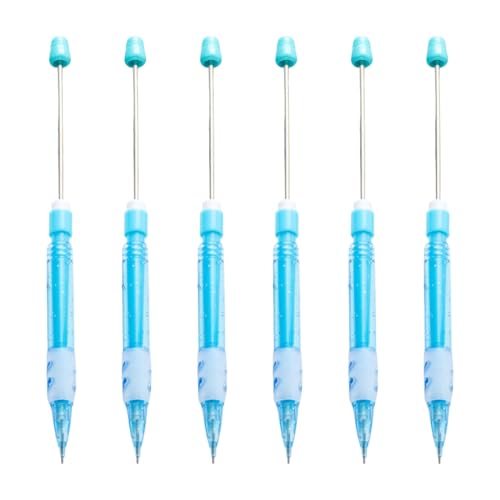 YUGSHNKFC Automatischer Bleistift für Erwachsene, Kinder, Studenten, Zeichnen, Schreiben, 0,5 mm, Perlen, mechanisch, automatisch, 6 Stück von YUGSHNKFC