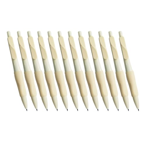 YUGSHNKFC Druckbleistifte mit ergonomischem Griff, mit Spitzer, 2,0 mm, Druckbleistift für Schüler, Schreiben, Skizzieren, Zeichnen, 12 Stück von YUGSHNKFC