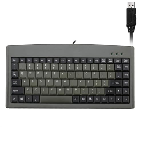 YUGSHNKFC Dünne ergonomische USB-Tastaturen mit 88 Tasten für den industriellen Einsatz im Büro, mit wasserabweisendem Design, leises Tippen YUGSHNKFC Dünne ergonomische USB-Tastaturen mit 88 Tasten für den industriellen Einsatz im Büro, mit wasserabweisendem Design, leises Tippen von YUGSHNKFC