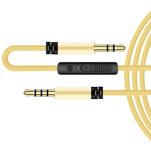 YUGSHNKFC Flexible Flechten Von 3 5 Mm Männlich Bis Männlich Auditorisch Kabel Mikrofon Schallanpassung Für Headsets Telefone Tablets Autosysteme von YUGSHNKFC