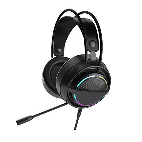 YUGSHNKFC Gaming Headset USB LED Kopfhörer Weich Bequem Für Kopfstrahlgeräuschstornierung Ohrhörer Stereo Sound + M. YUGSHNKFC Gaming Headset USB LED Kopfhörer Weich Bequem Für Kopfstrahlgeräuschstornierung Ohrhörer Stereo Sound + M. von YUGSHNKFC