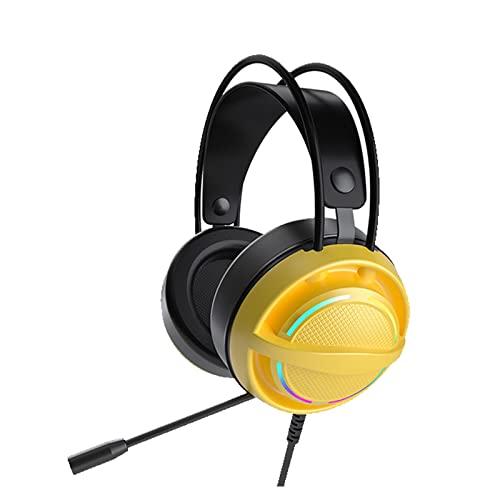 YUGSHNKFC Gaming Headset USB LED Kopfhörer Weich Bequem Für Kopfstrahlgeräuschstornierung Ohrhörer Stereo Sound + M. YUGSHNKFC Gaming Headset USB LED Kopfhörer Weich Bequem Für Kopfstrahlgeräuschstornierung Ohrhörer Stereo Sound + M. von YUGSHNKFC