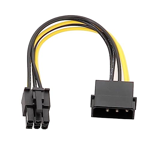 YUGSHNKFC Grafikkartenleistungsportwandler Kabel 6Pin Männlich Bis 4 Pin Männlicher Adapter Langlebiger 6pin Bis 4 Pin Male Netzteil Kabel YUGSHNKFC Grafikkartenleistungsportwandler Kabel 6Pin Männlich Bis 4 Pin Männlicher Adapter Langlebiger 6pin Bis 4 Pin Male Netzteil Kabel von YUGSHNKFC