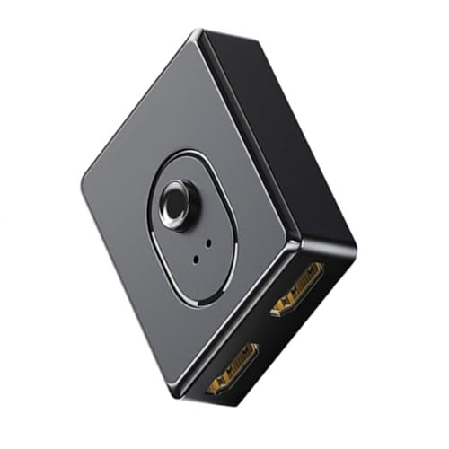 YUGSHNKFC HDTV Splitter 1 In 2 Out/2 In 1 Out 4K@60Hz HDTV Splitter Adapter Funktioniert Mit Laptop Für 2 Monitore Denselben Bildschirm Anzeigen von YUGSHNKFC