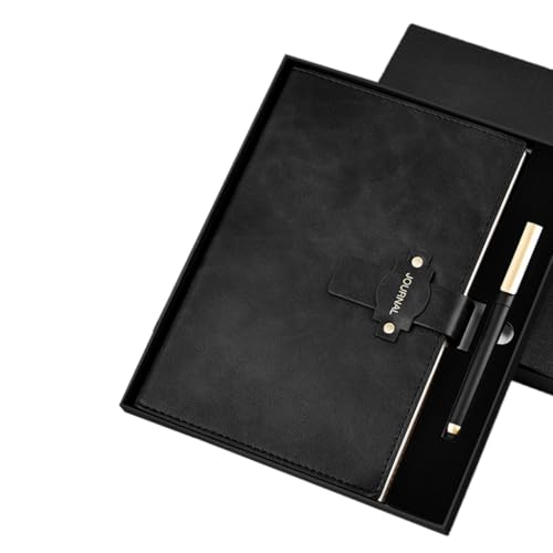 YUGSHNKFC Hardcover-Notizbuch, 224 Seiten, breit liniert, Leder, College, liniert, Business-Notizblöcke für Büro, Schule, 143 x 213 mm von YUGSHNKFC