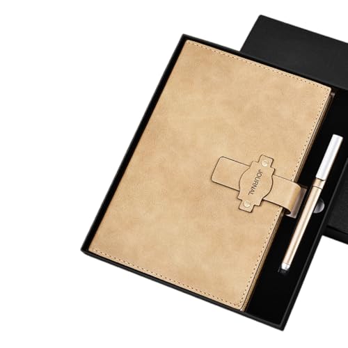 YUGSHNKFC Hardcover-Notizbuch, 224 Seiten, breit liniert, Leder, College, liniert, Business-Notizblöcke für Büro, Schule, 143 x 213 mm von YUGSHNKFC