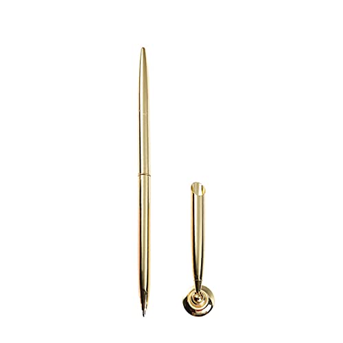 YUGSHNKFC Kugelschreiber Retro Metall Kugelschreiber befestigte Basis Ständer Schreibtisch Büro Theke Hochzeit Gäste Schild Stifte Set von YUGSHNKFC
