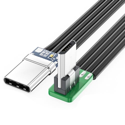 YUGSHNKFC Kurzes USBC Flat Thin Ribbon FPC Kabel USB Typc 90 Grad Bis MicroUSB Für Daten Und Ladung YUGSHNKFC Kurzes USBC Flat Thin Ribbon FPC Kabel USB Typc 90 Grad Bis MicroUSB Für Daten Und Ladung von YUGSHNKFC