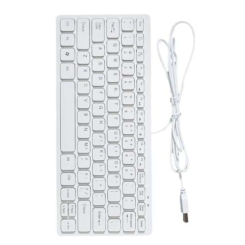 YUGSHNKFC Lims Miniatur-Tastaturen, 78 Tasten, ergonomisch, für Büro, Desktop-Laptop von YUGSHNKFC