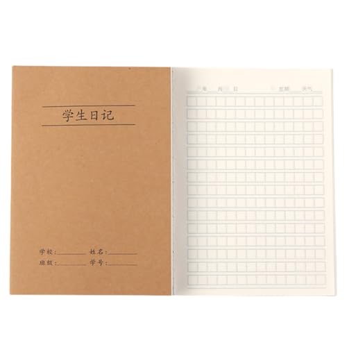 YUGSHNKFC Softcover-Notizbuch, 72 Seiten, kariert, liniert oder unliniert, Übungs-Notizblöcke für Büro, Schule, 140 x 200 mm von YUGSHNKFC