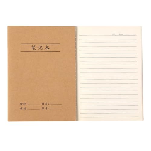 YUGSHNKFC Softcover-Notizbuch, 72 Seiten, kariert, liniert oder unliniert, Übungs-Notizblöcke für Büro, Schule, 140 x 200 mm von YUGSHNKFC